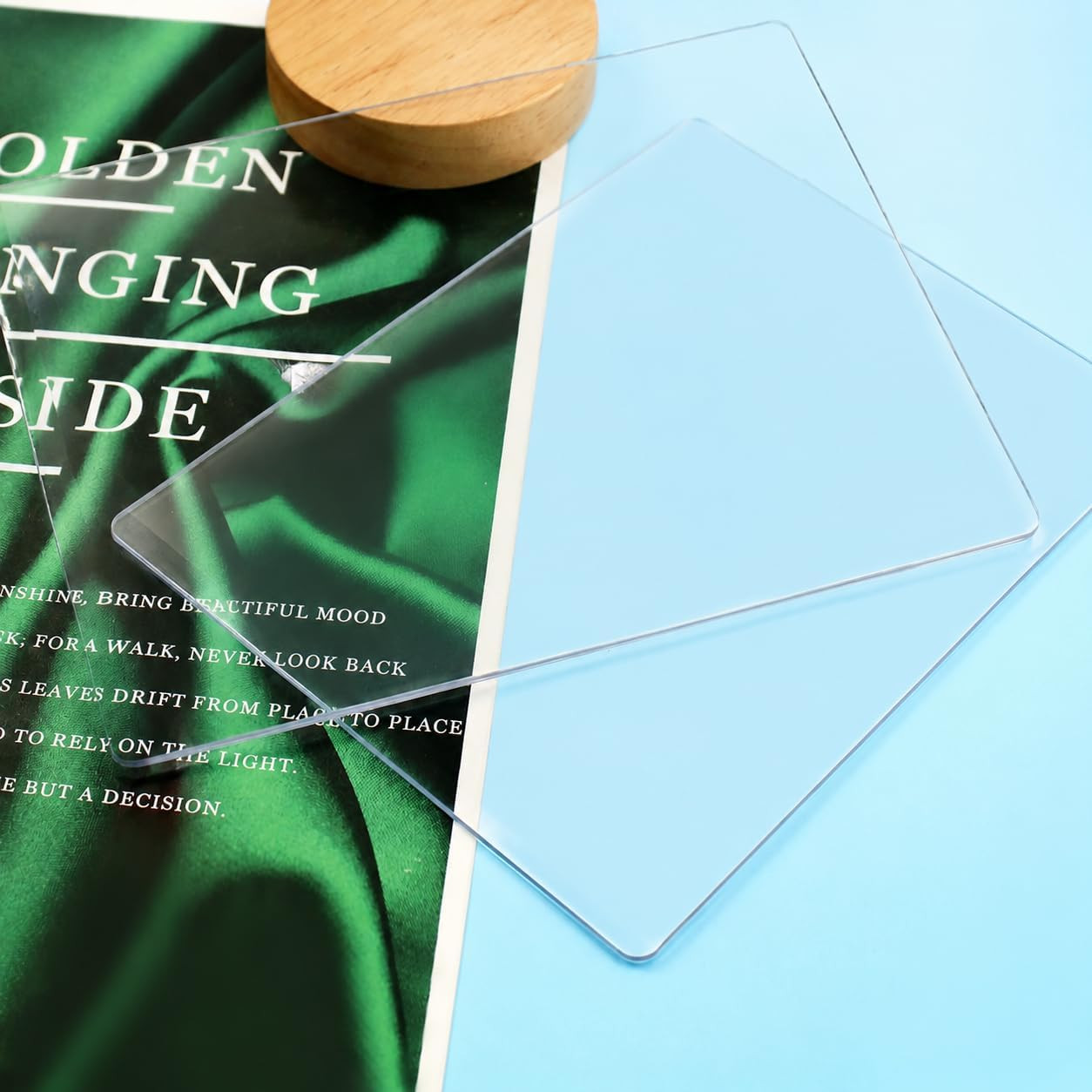 1 Pair Acrylic Cutting Plates for Die Cutting Machines – 7.67″ X 5.86″ Clear Em