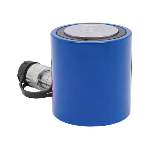 30 Ton Hydraulic Cylinder Jack 2in Stroke 50mm Single Acting Low Height Blue