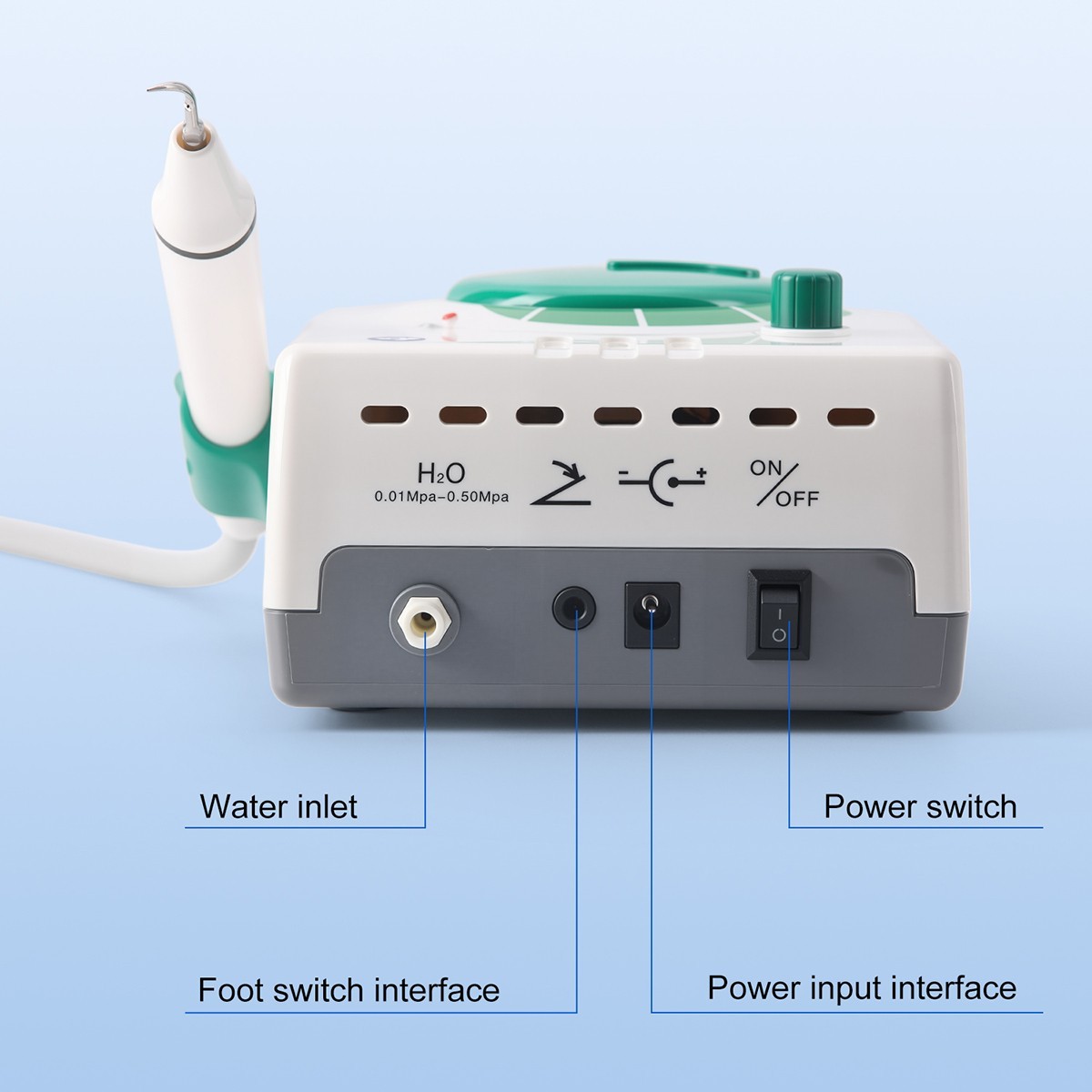 UPS VRN Dental Portable Ultrasonic Piezo Scaler A8 LED Detachable Handpiece
