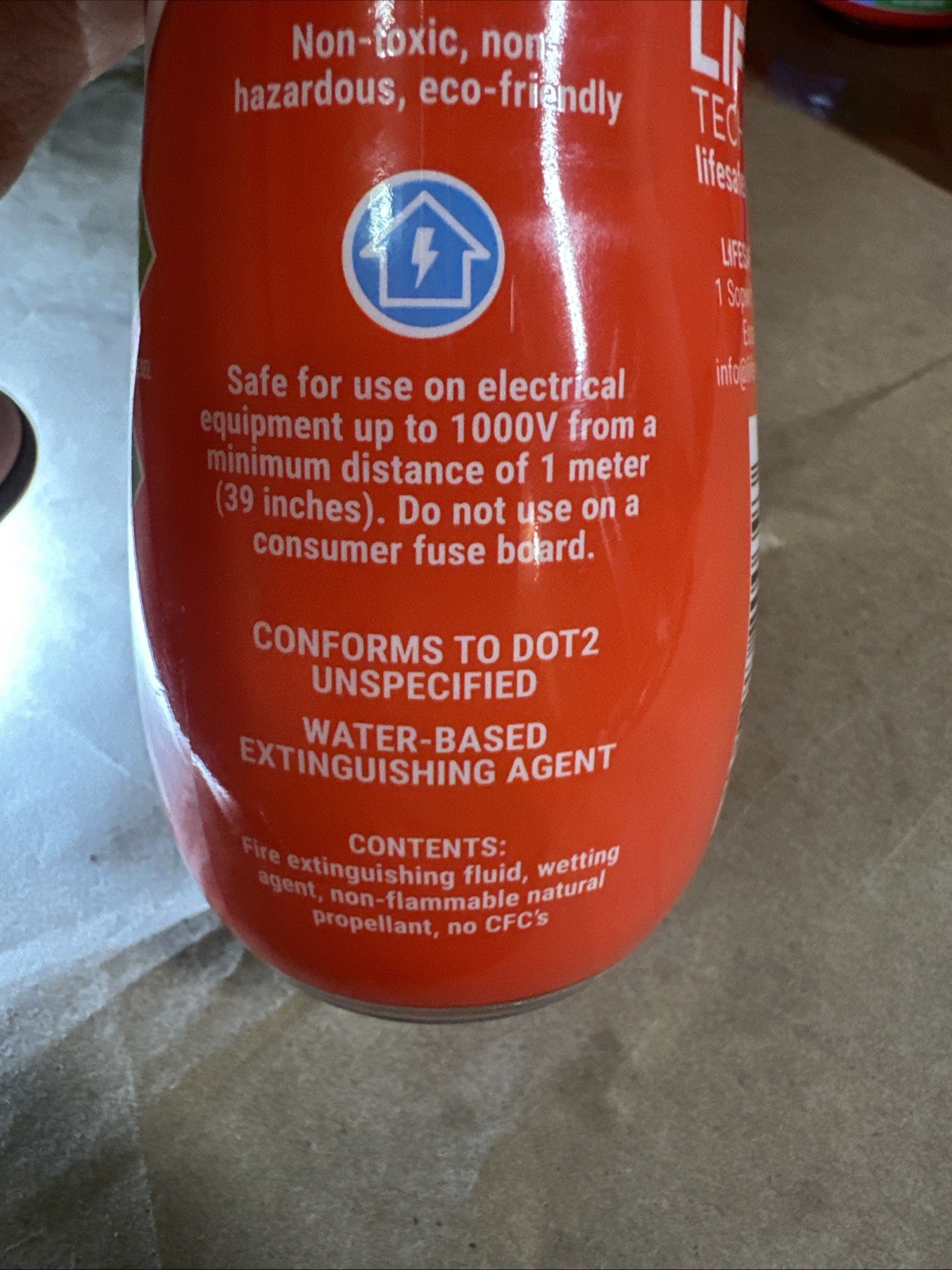 6x LifeSafe StaySafe All-in-1 Portable Fire Extinguisher Spray For Home & Travel