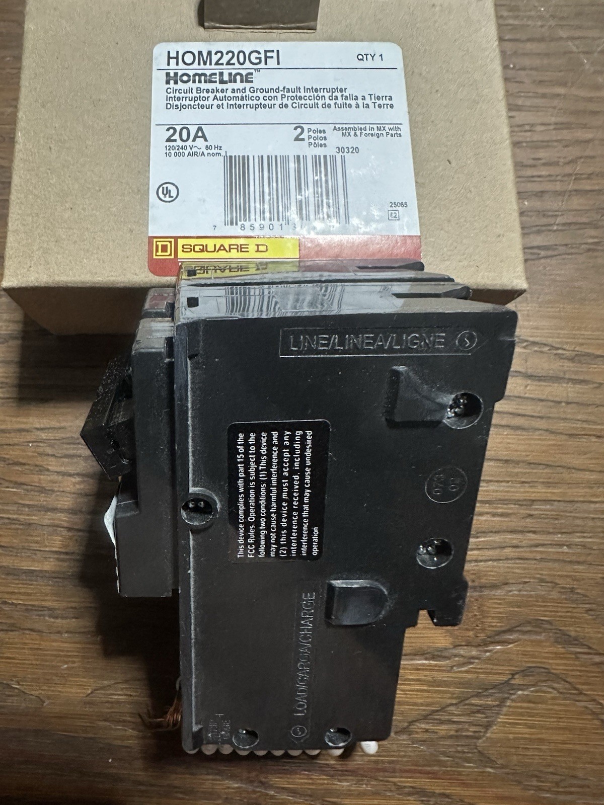 ⚡ Square D Homeline 20A 2-Pole GFCI Circuit Breaker HOM220GFI