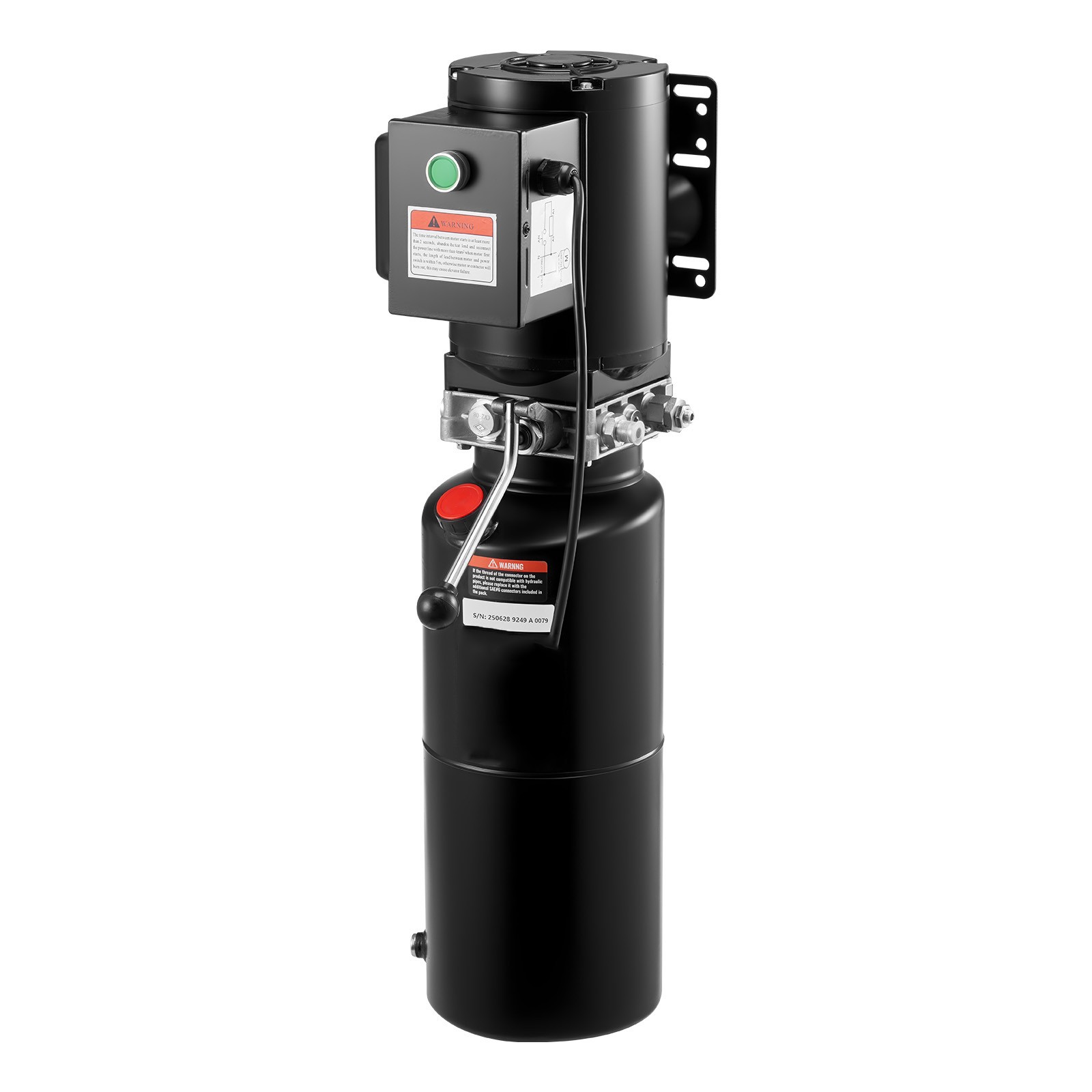 Uimoso Hydraulic Pump Power Unit AC 110V 10 Quart Single Acting System
