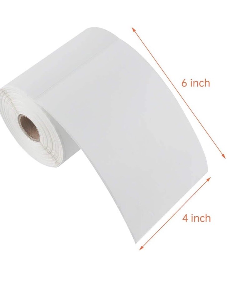 10 Rolls 4×6 Direct Thermal Shipping Labels – 250 Per roll – 2500 Blank labels