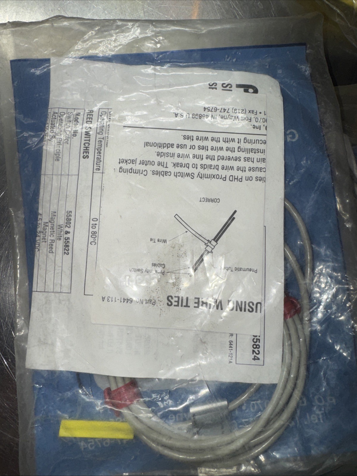 NEW PHD 55803-1-02 Hall Effect Switch, 4.5v – 24v DC, 20mA, GUARANTEE, FREE SHIP