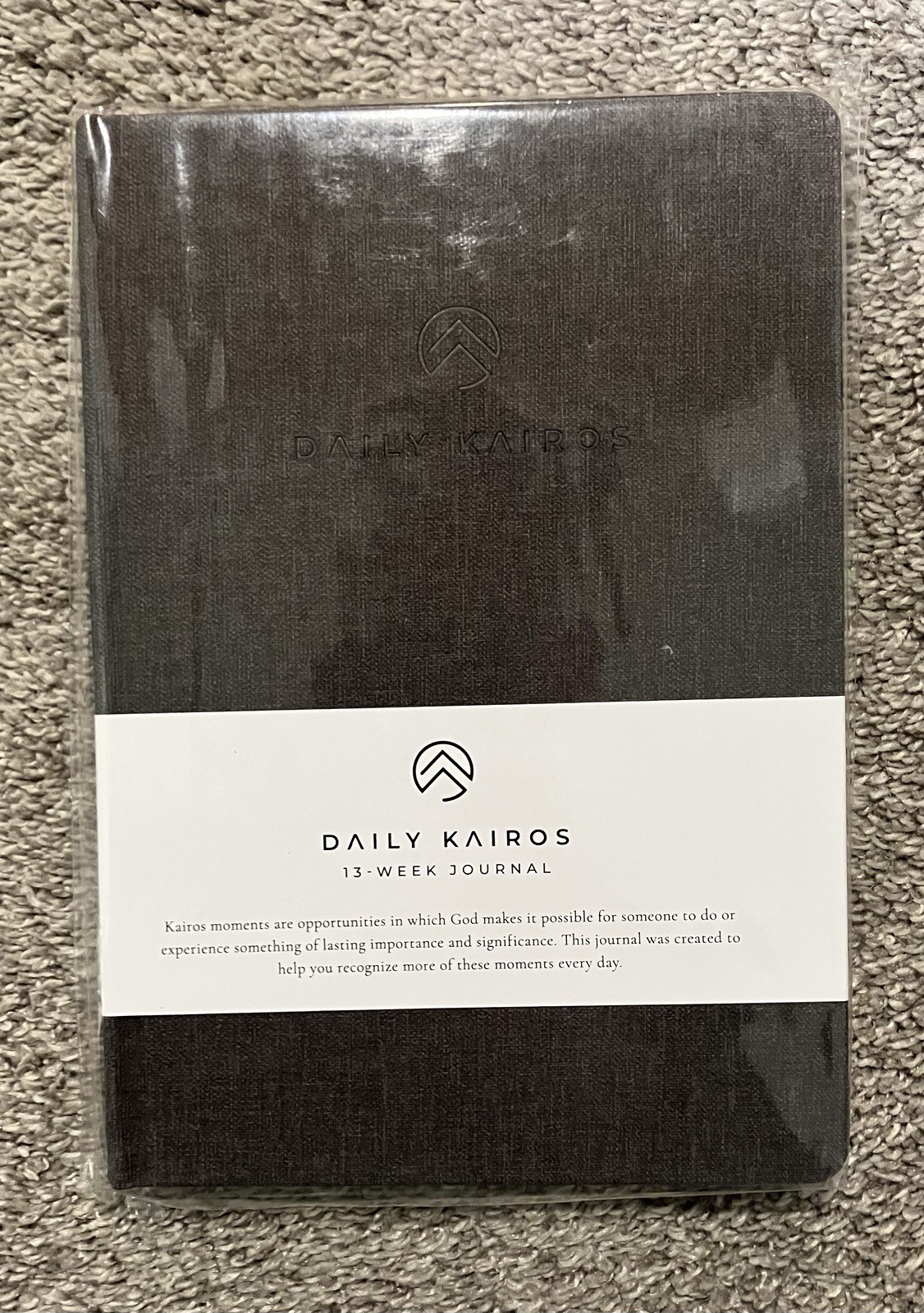New Daily Kairos 13-Week Journal Premium Dark Brown Faux Leather – Next Day Ship