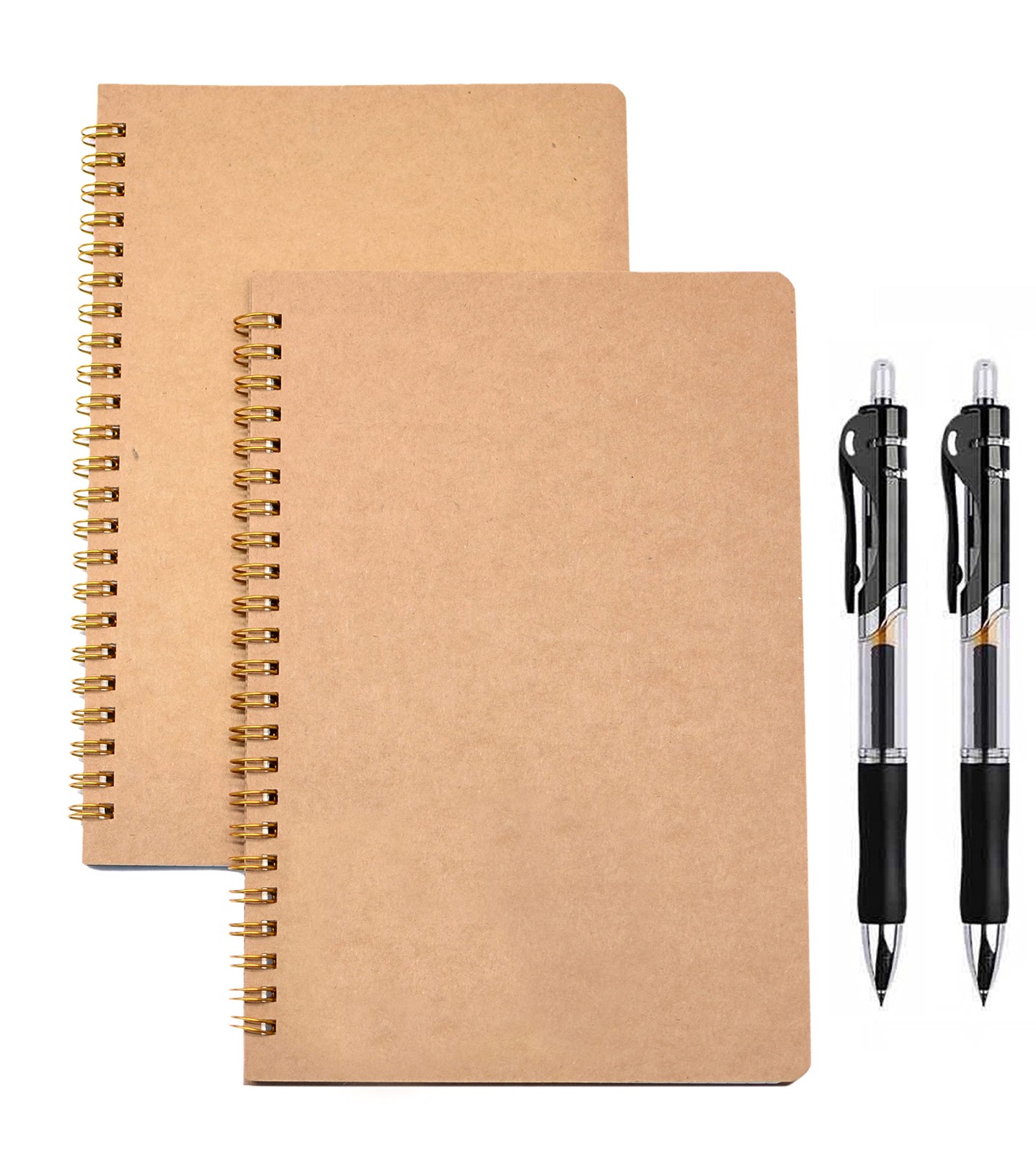 2pcs Spiral Notebooks A5 6×8 Soft Cover Journals Planners 200 Pages Wirebound…