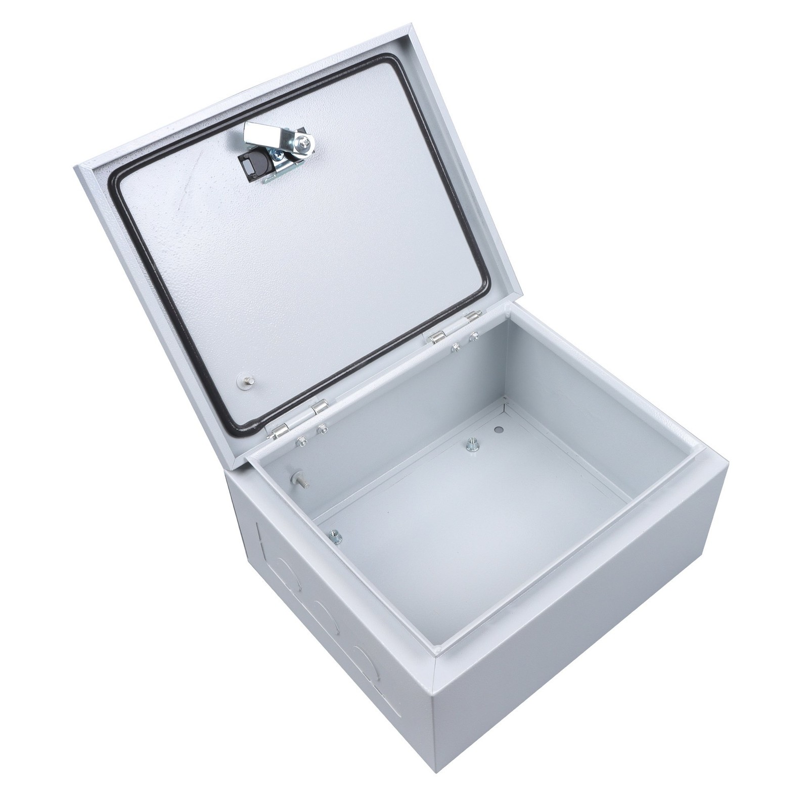 NEMA 4X Steel Electrical Box, IP66 Waterproof Lockable w/Mounting Plate12x10x6″