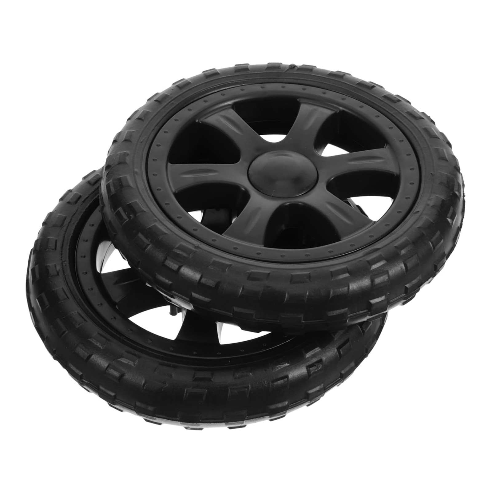 Replacement Grocery Cart Wheels 6.69 Inch Folding Shopping Trolley 2 PCS