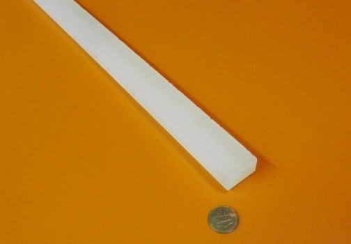 Polypropylene Bar 1/2″ Thick x 1.0″ Wide x 48″ Long, 4 pcs, 16 feet