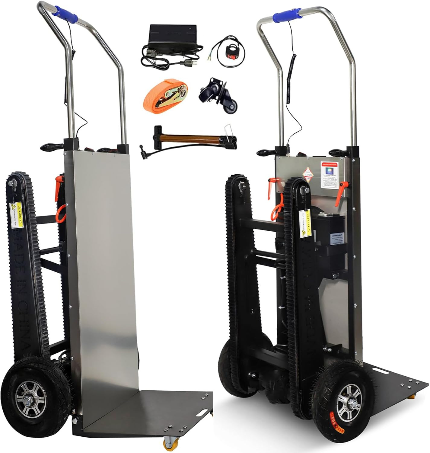 Electric Stair Climbing Dolly – 661Lb Capacity, Heavy Duty Hand Truck, Black