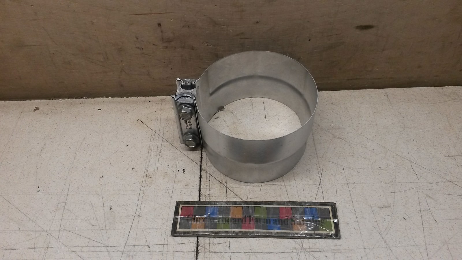 NOS Torctite Easyseal 5″ Aluminized Steel Preformed Lap Joint Exhaust Pipe Clamp