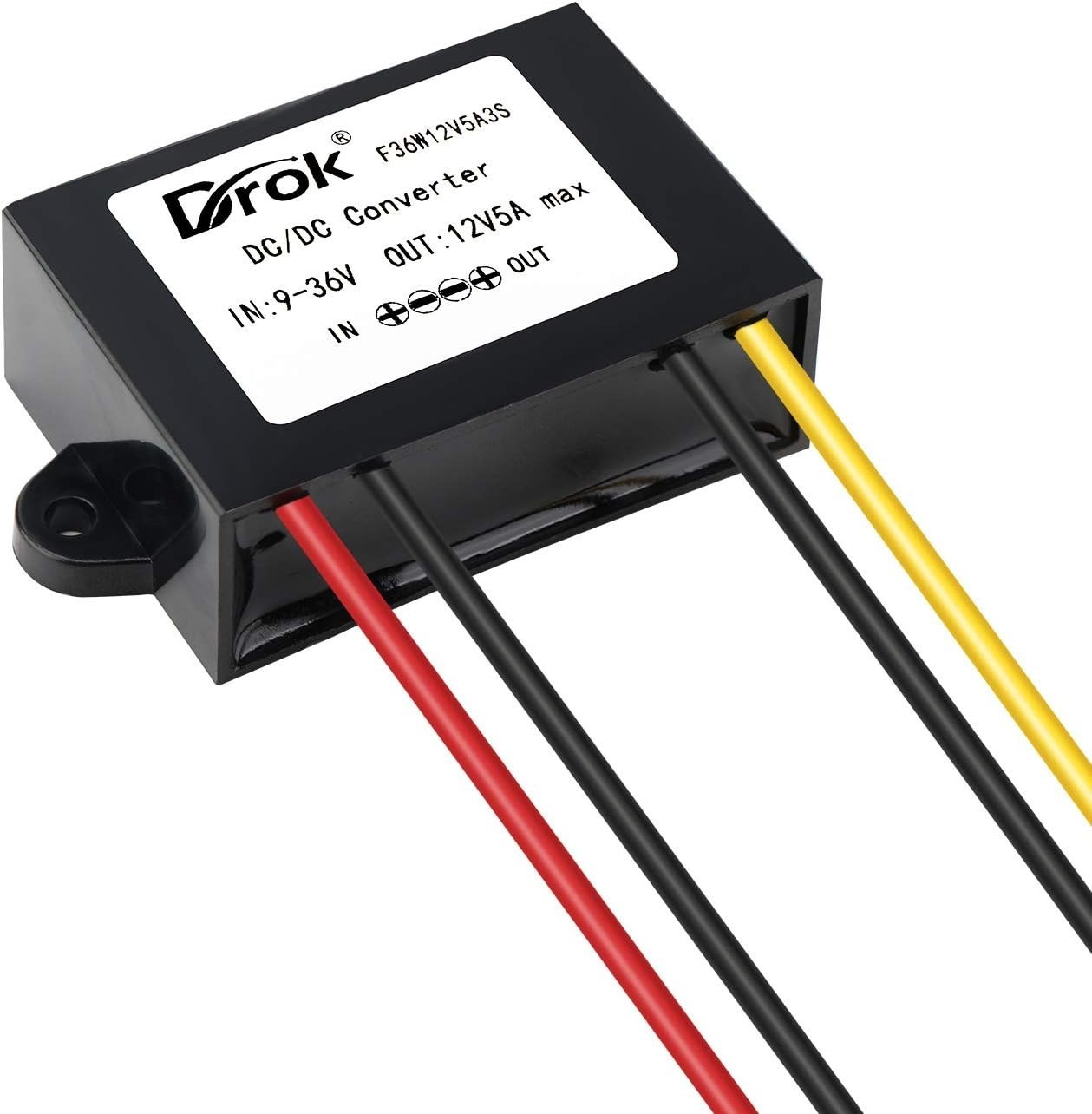 Durable 12V Step-Up/Step-Down Voltage Regulator for Electronics & Car Audio