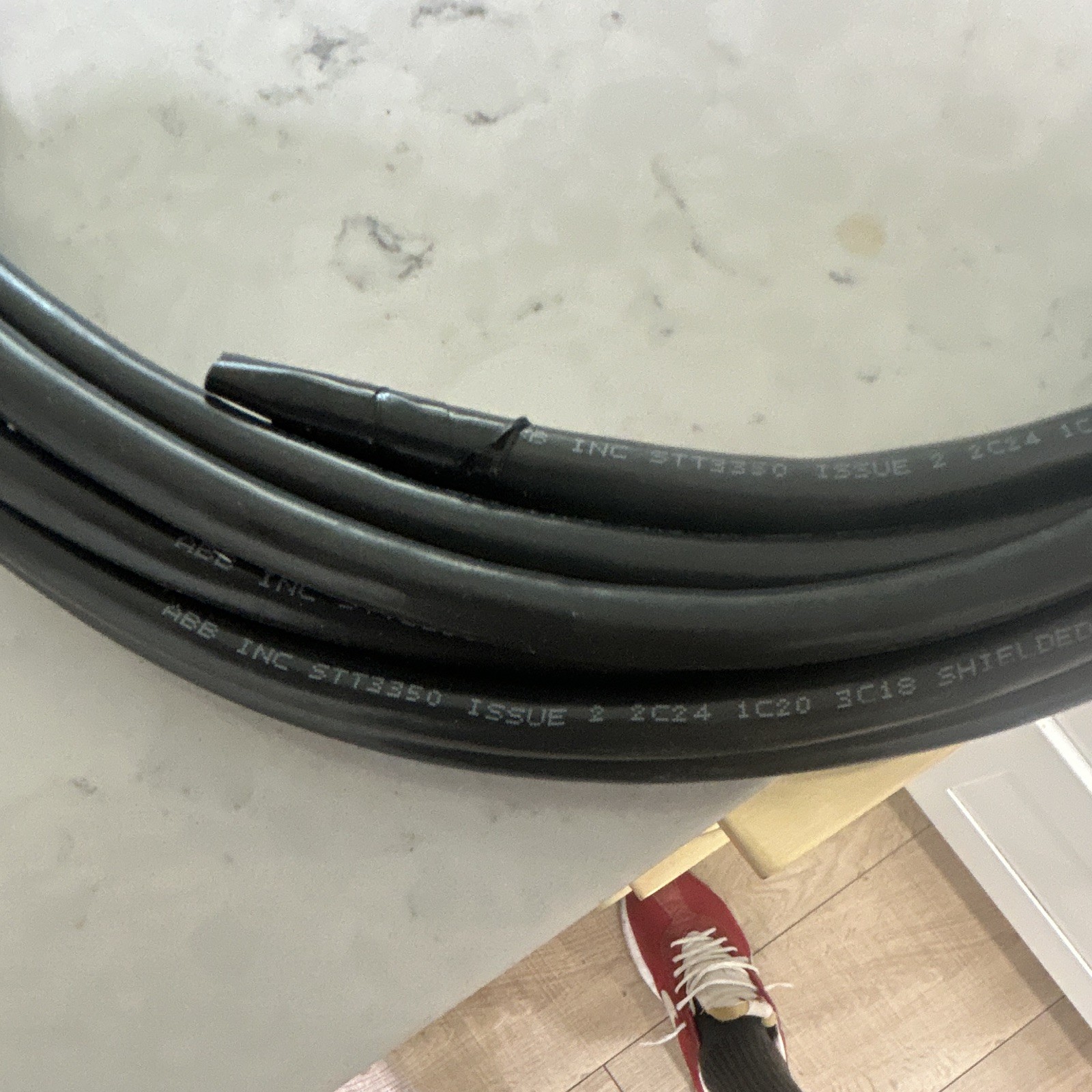 Belden BYR29823 30 ft 18-3C + 20-1C Stranded Tinned Copper PVC Black