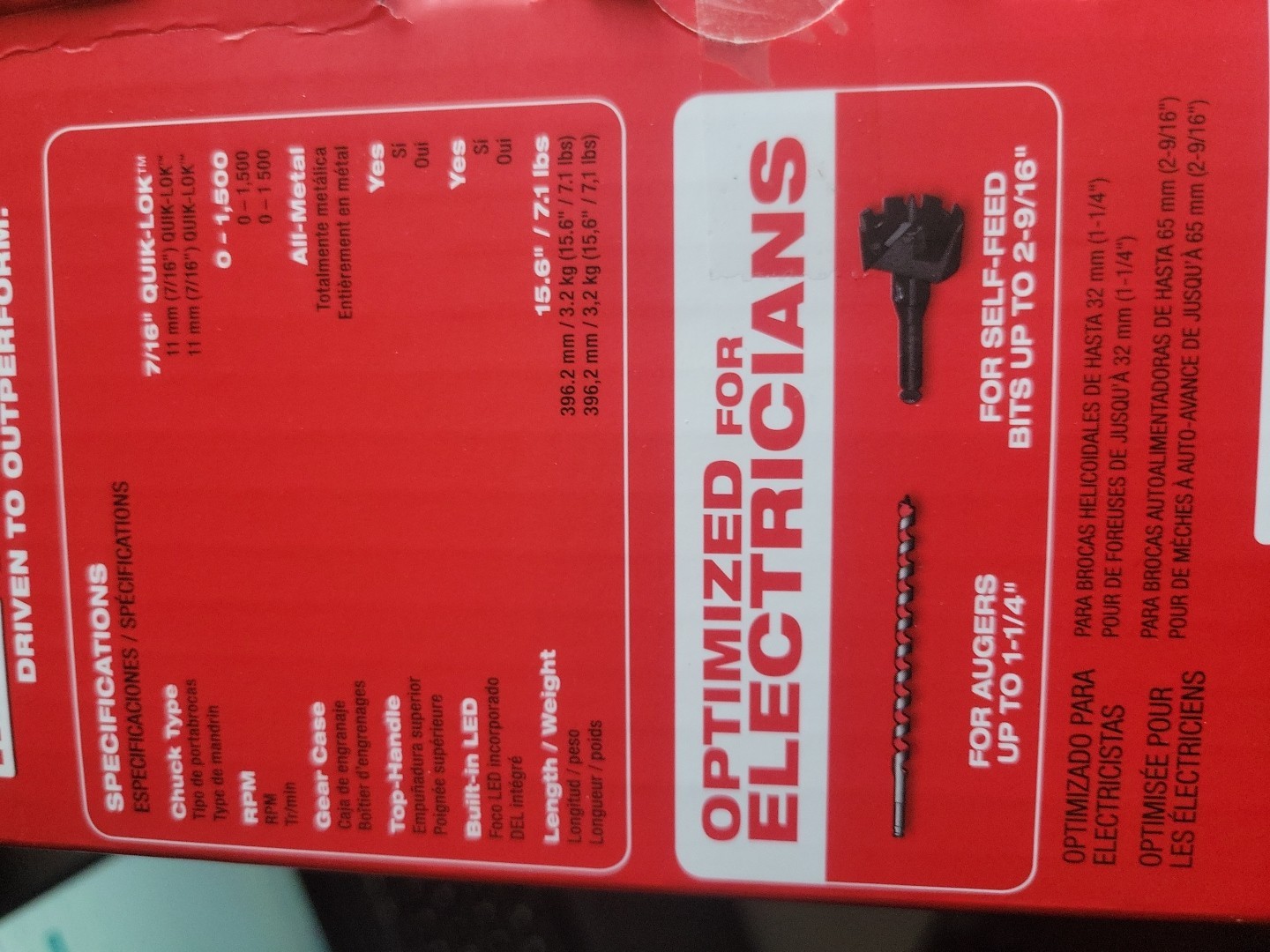Milwaukee 2808-20 M18 FUEL HOLE HAWG Right Angle Drill w/ QUIK-LOK (Tool Only)