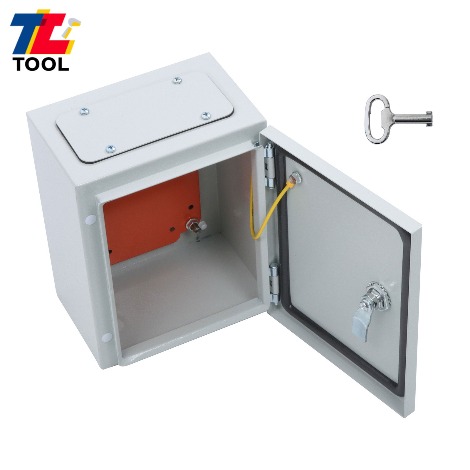 10x8x6″ Carbon Steel Electrical Box, IP65 Waterproof NEMA 4X Rated, Heavy-Duty