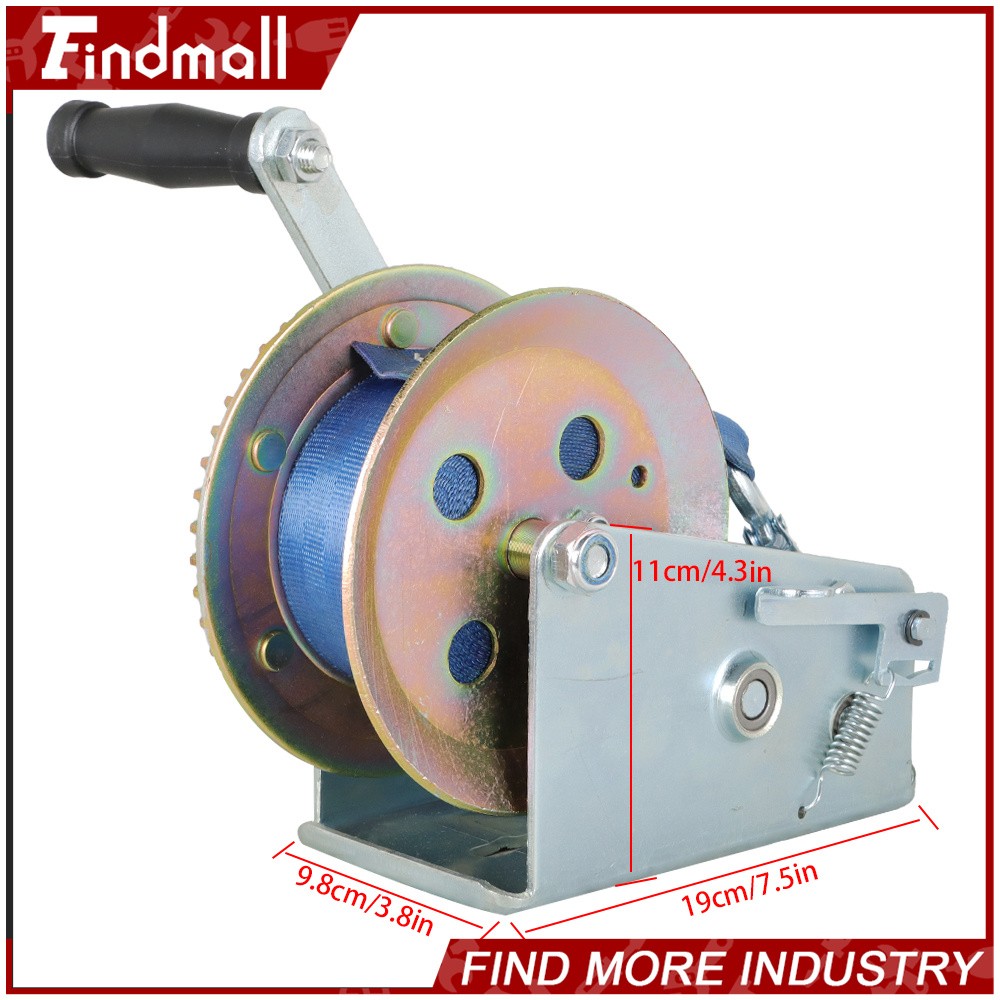 Findmall 3500 lbs Hand Winch & Boat Trailer Crank Winch With 10 m Strap Winch