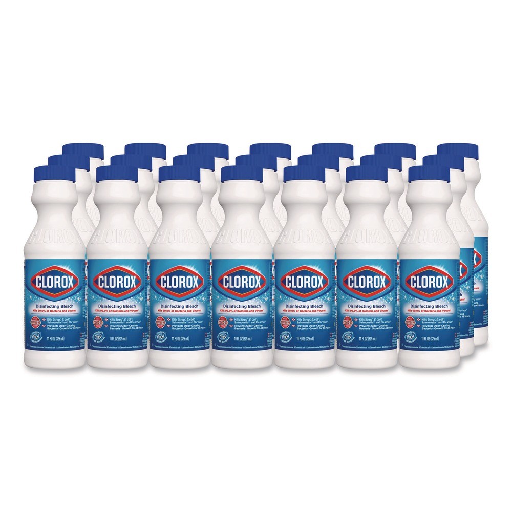 Clorox 32436CT 11 oz Bottle Concentrated Regular Disinfecting Bleach (28/CT) New