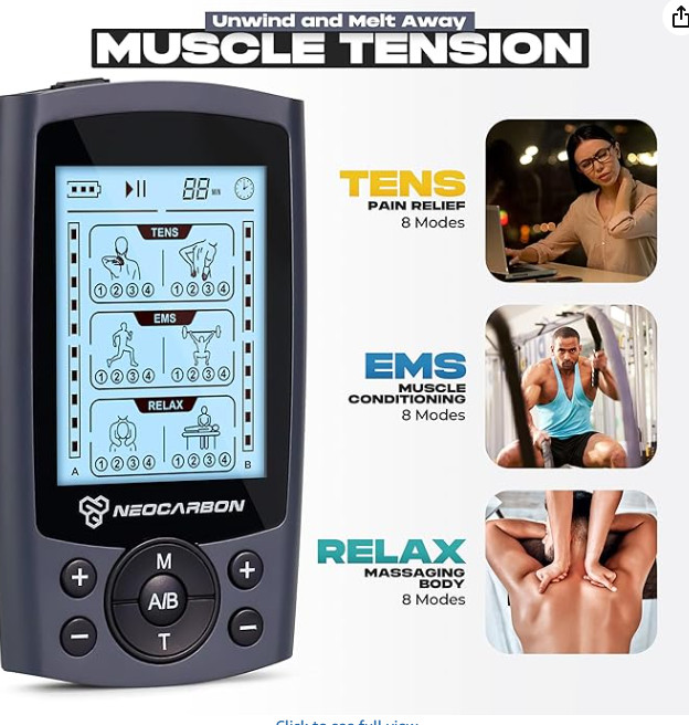 Neocarbon TENS Unit Muscle Simulator SM9126 Electroni Pulse Physical Therapy