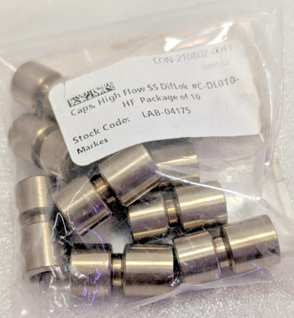 New Markes International C-DL010-HF High-flow 1/4″ Stainless Steel Pk of 10