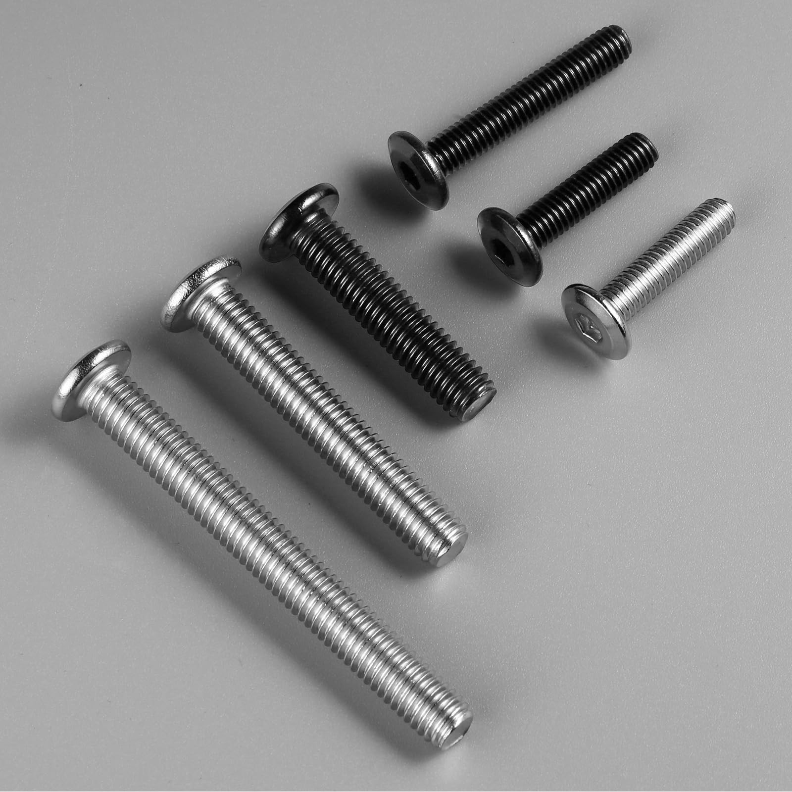 M6-1.0 x 100mm Flat Head Hex Socket Cap Screws Bolts 20Pcs, M6 Bolt 304 Stain…