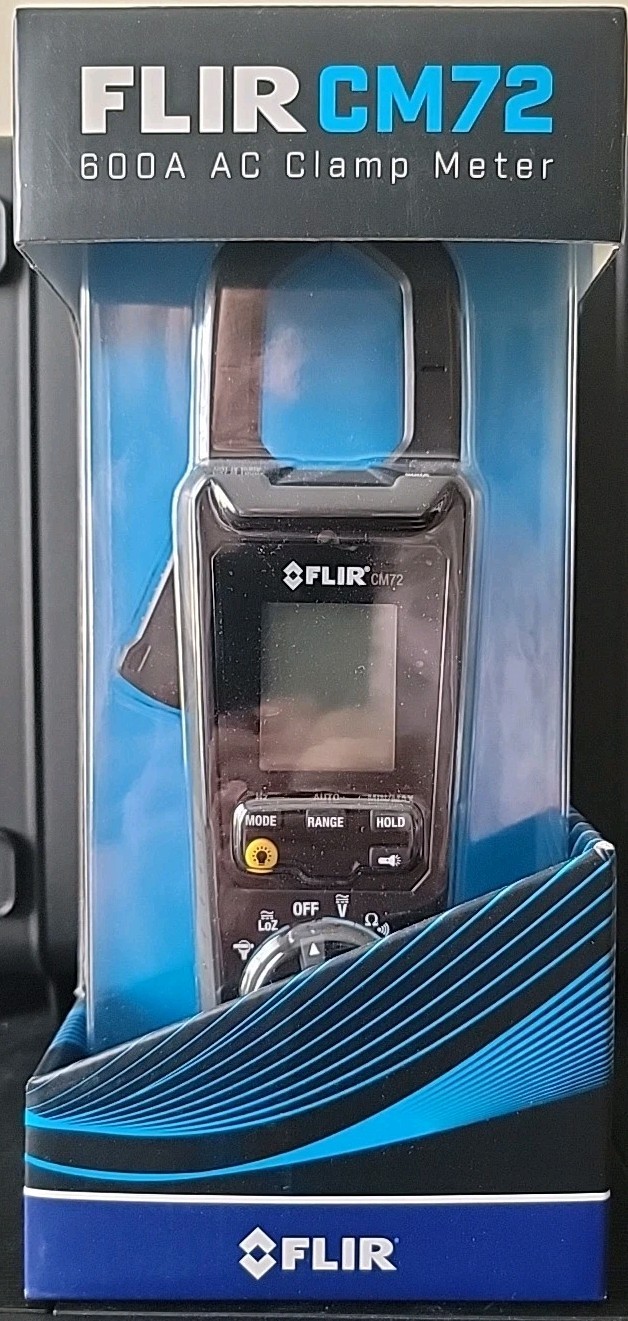 Brand new FLIR CM72 600A True RMS Commercial AC Clamp Meter Factory sealed USA
