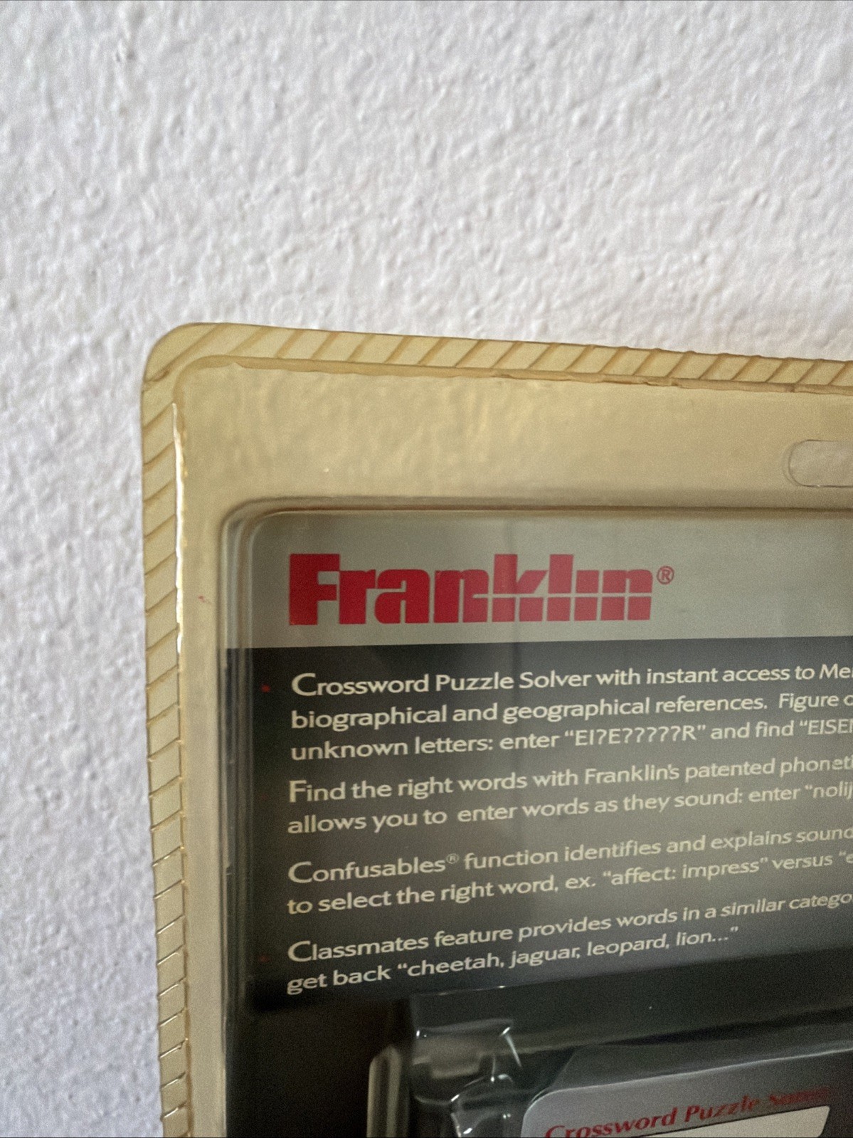 Franklin Spelling Ace Pro & Puzzle Solver SA-309 – Sealed (Listed as Used)