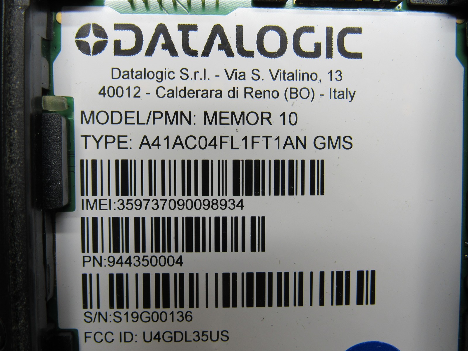 4 LOT Datalogic Memor 10 Mobile Computer 944350004 Android 10 + 9 with Battery
