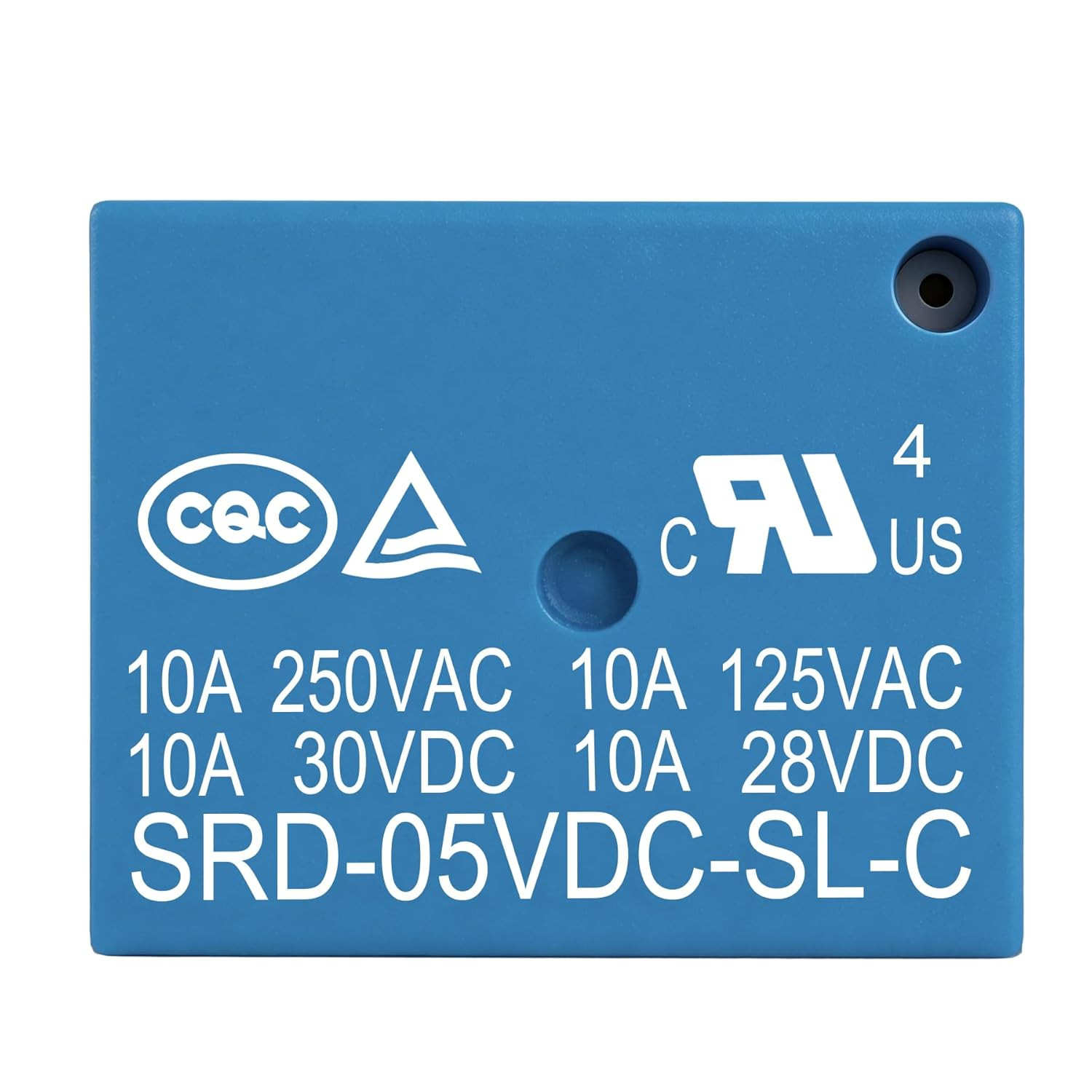 2Pcs PCB Power Relay SRD-05VDC-SL-C, DC 5V Coil, 10A 250VAC, SPDT, 5 Pin