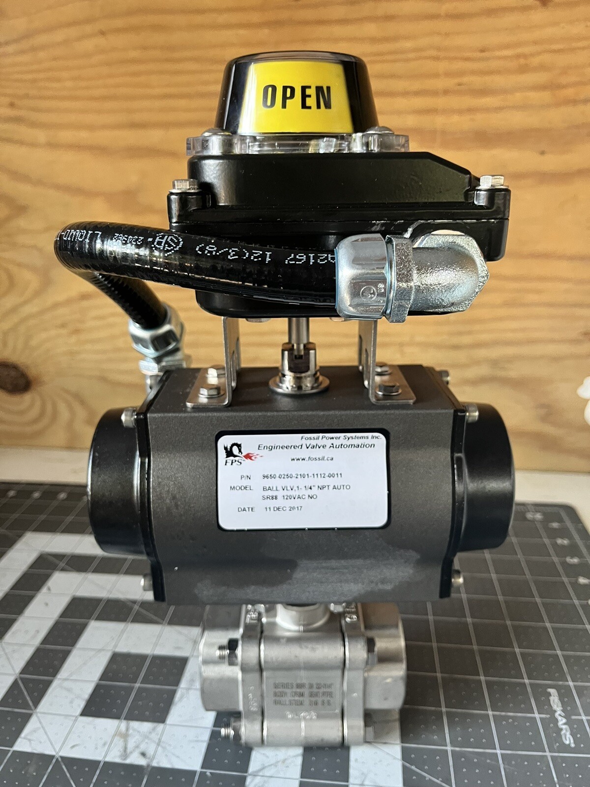 Fossil Power Systems 9650-0250-2101-1112-0011 Safety Shut-Off Valve 1 1/4” NPT