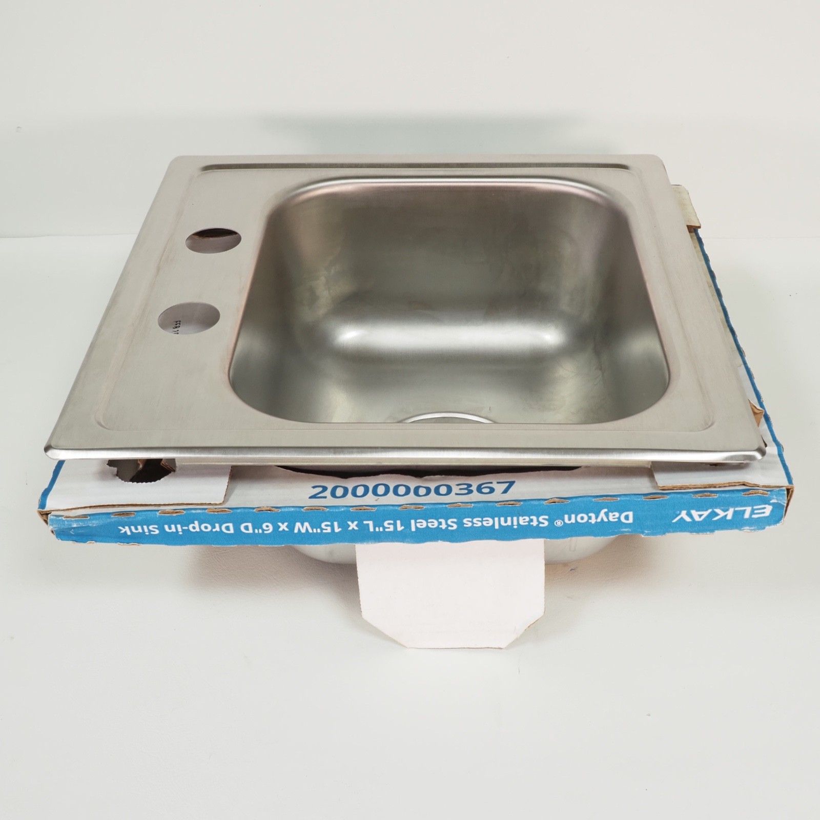 Elkay Dayton Stainless Steel 15″ x 15″ x 6″ Drop-in Bar Sink LWSB15156N 4351168