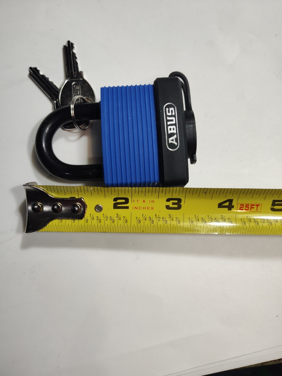 ABUS 70IB/50 MK KD Keyed Padlock, 59/64 in,Rectangle,Blue 5UKK2