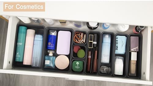 15 PCS Interlocking Desk Drawer Organizer Separator for 15PC