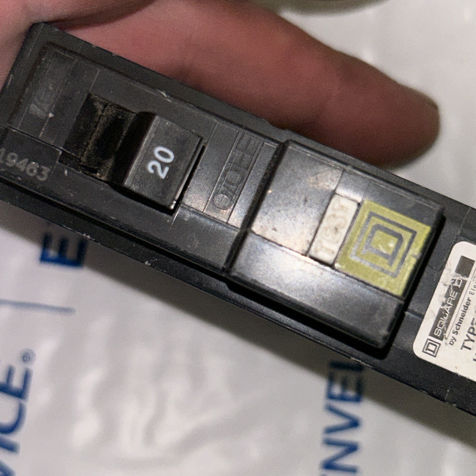 x1 – Square D HOM120PCAFI 20A 120V 1 Pole AFCI Combo Arc Fault Breaker NICE!