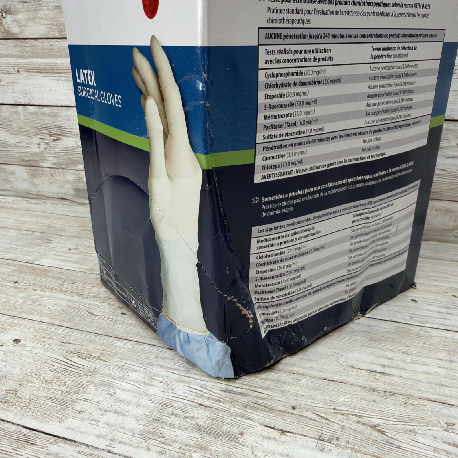HALYARD LATEX Surgical Gloves *1 DENTED BOX* Size: 6.5 SGL65060 *See Date*1-25