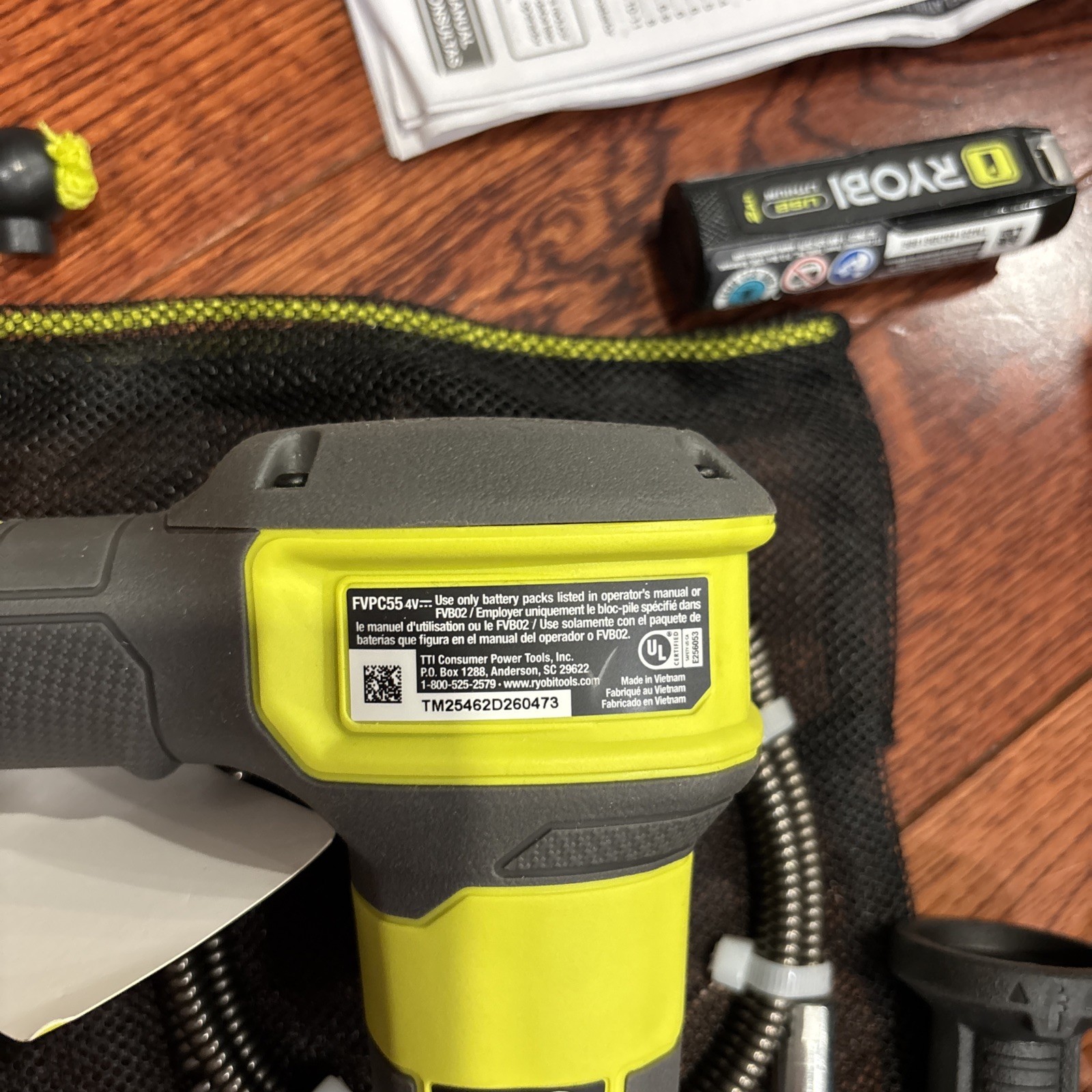 NEW Ryobi Lithium 3’ Drain Auger Kit UsbC 2AH Cordless FVPC55K Full Kit