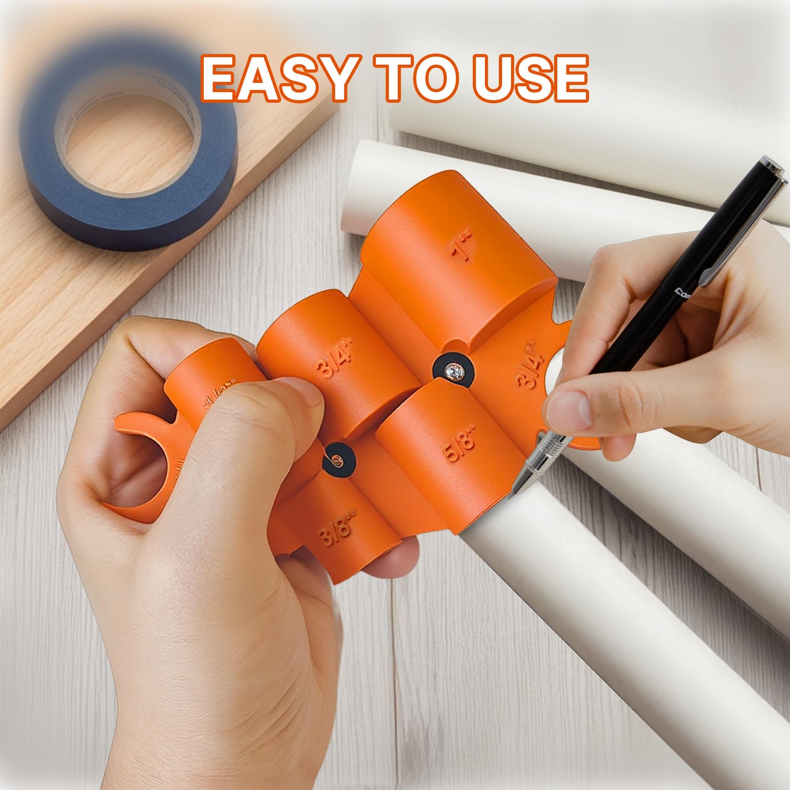 Pipe Deburring Tool Kit, 1/4” to 1” Adjustable, Inner/Outer Reamer for PVC, PP