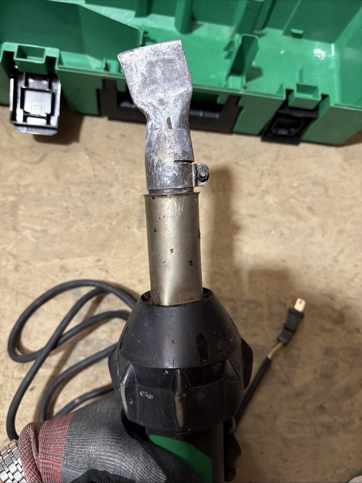 Leister Triac ST 141.228 Plastic Welder with Nozzle & Carrying Case