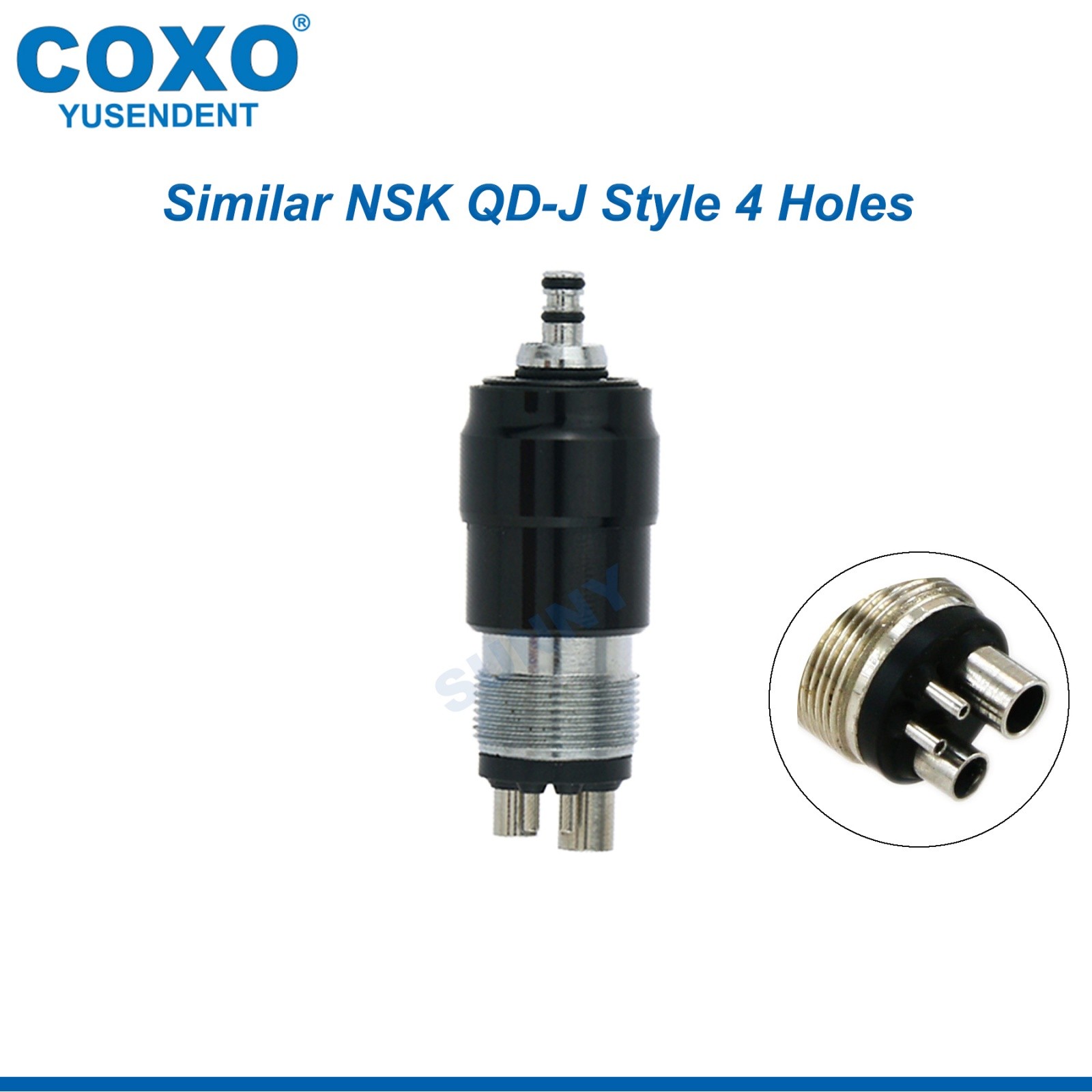 US COXO Dental LED Handpiece High Speed E Generato 2/4 Holes Coupler Fit NSK