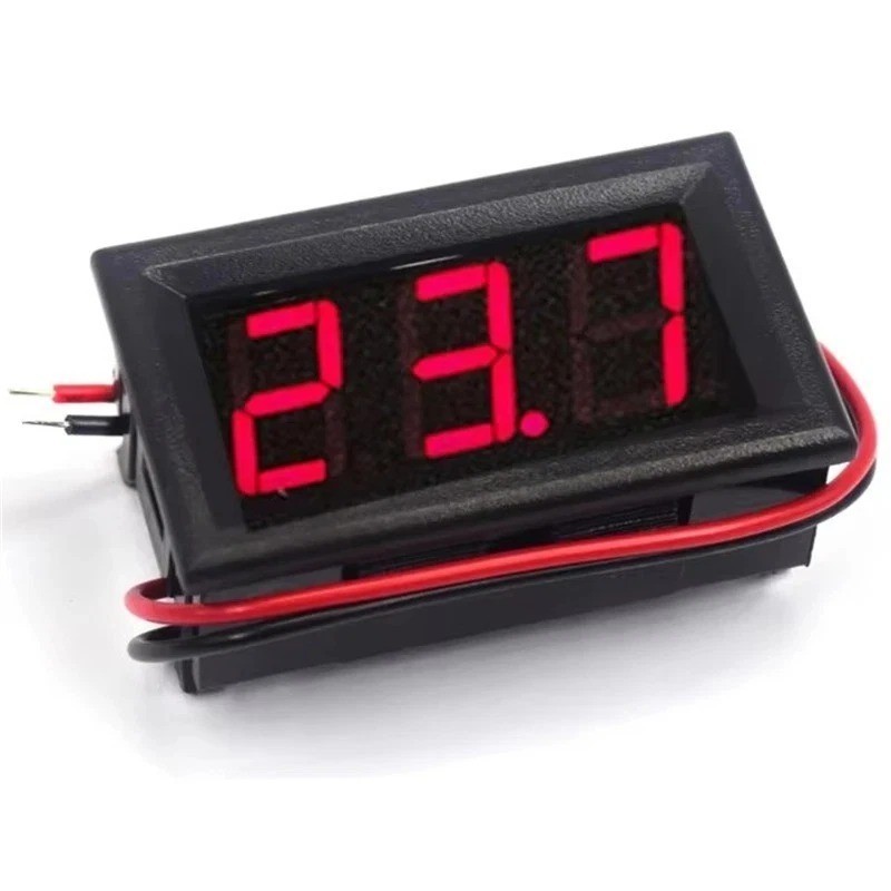 LED 12V ~ 24V Digital Display Voltmeter Car Motorcycle Voltage Gauge Panel Meter