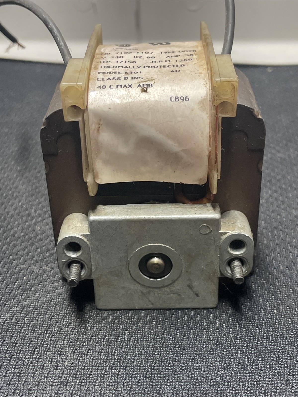 FASCO K101 240V 1/150HP 1260RPM NOS Wall Heater, Bathroom Exhaust Motor