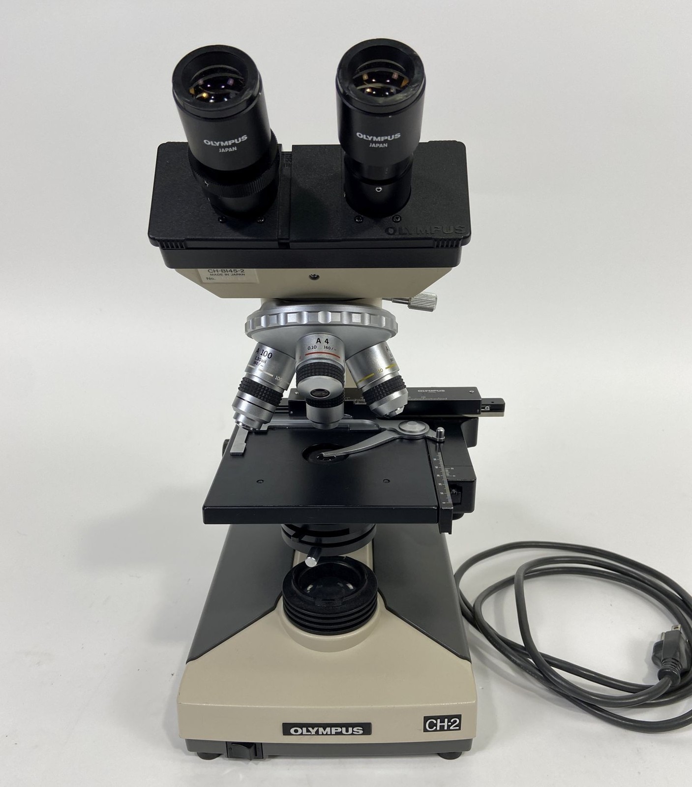 Olympus CHT CH-2 Binocular Laboratory Microscope 4X 10X 40X 100X 14