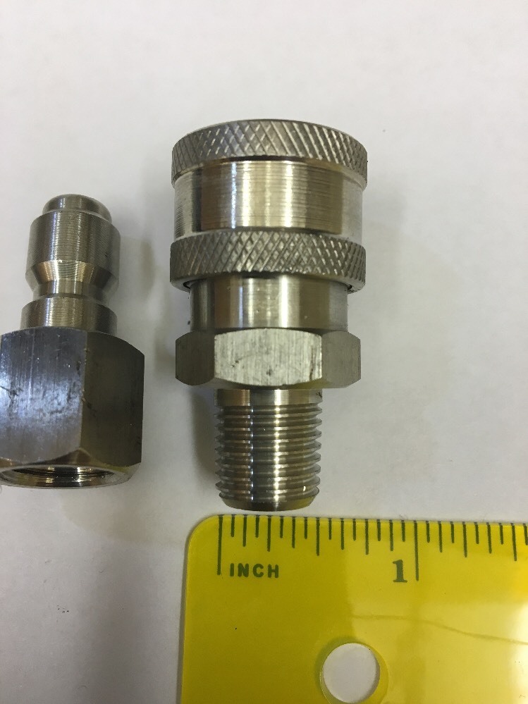 Legacy 8.707-110.0 Pressure Washer Hose Quick Coupler Socket Set 1/4 NPT