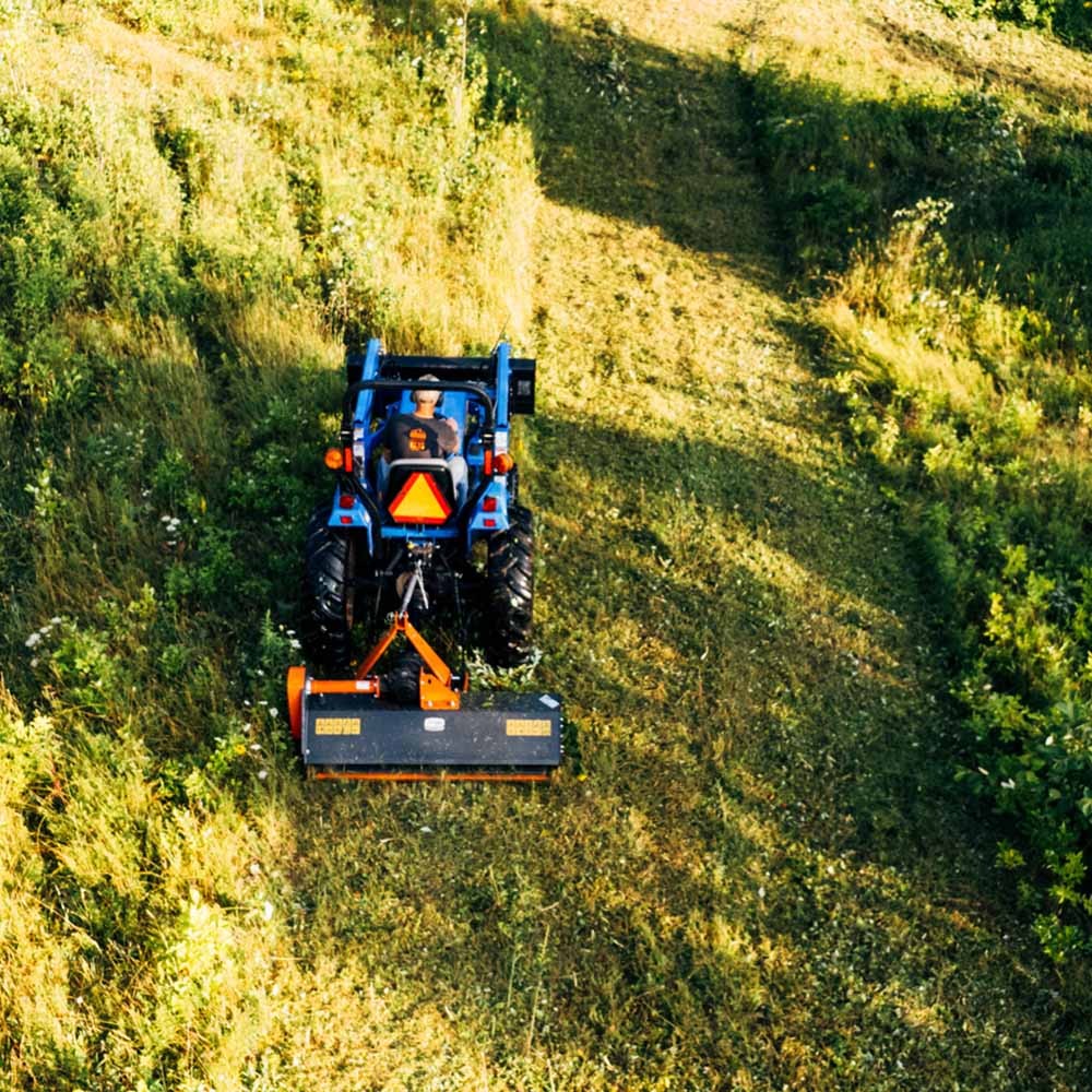 Titan Attachments 3 Point 60″ Flail Mower, PTO Powered 30-60HP Mowing for Cat 1