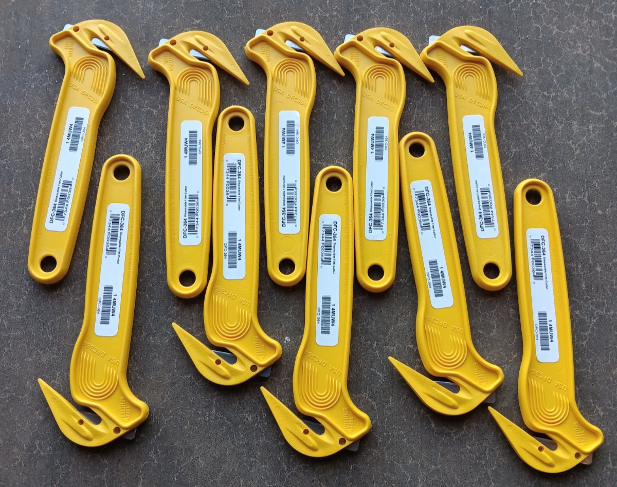 LOT OF 10 PHC DFC 364 Disposable Film Cutter & Tape Splitter – New