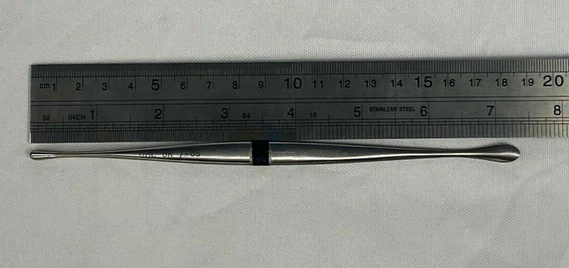 V. Mueller NL1091 #2 Penfield Dissector Double Ended Curved & Wax Packer Neuro