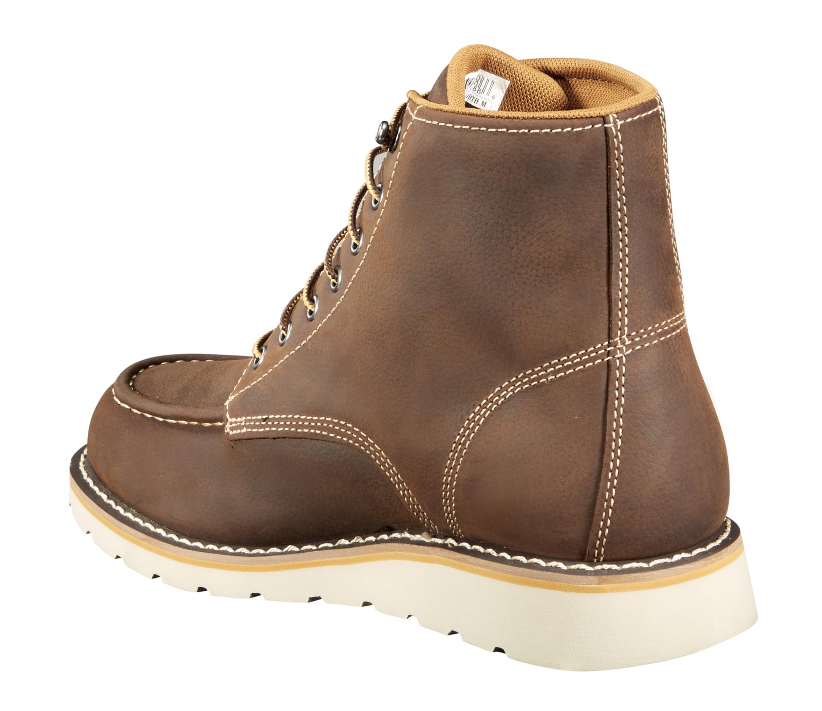 Carhartt Mens Waterproof 6 Moc Steel Toe Wedge Work Boot, Brown Oil Tanned –