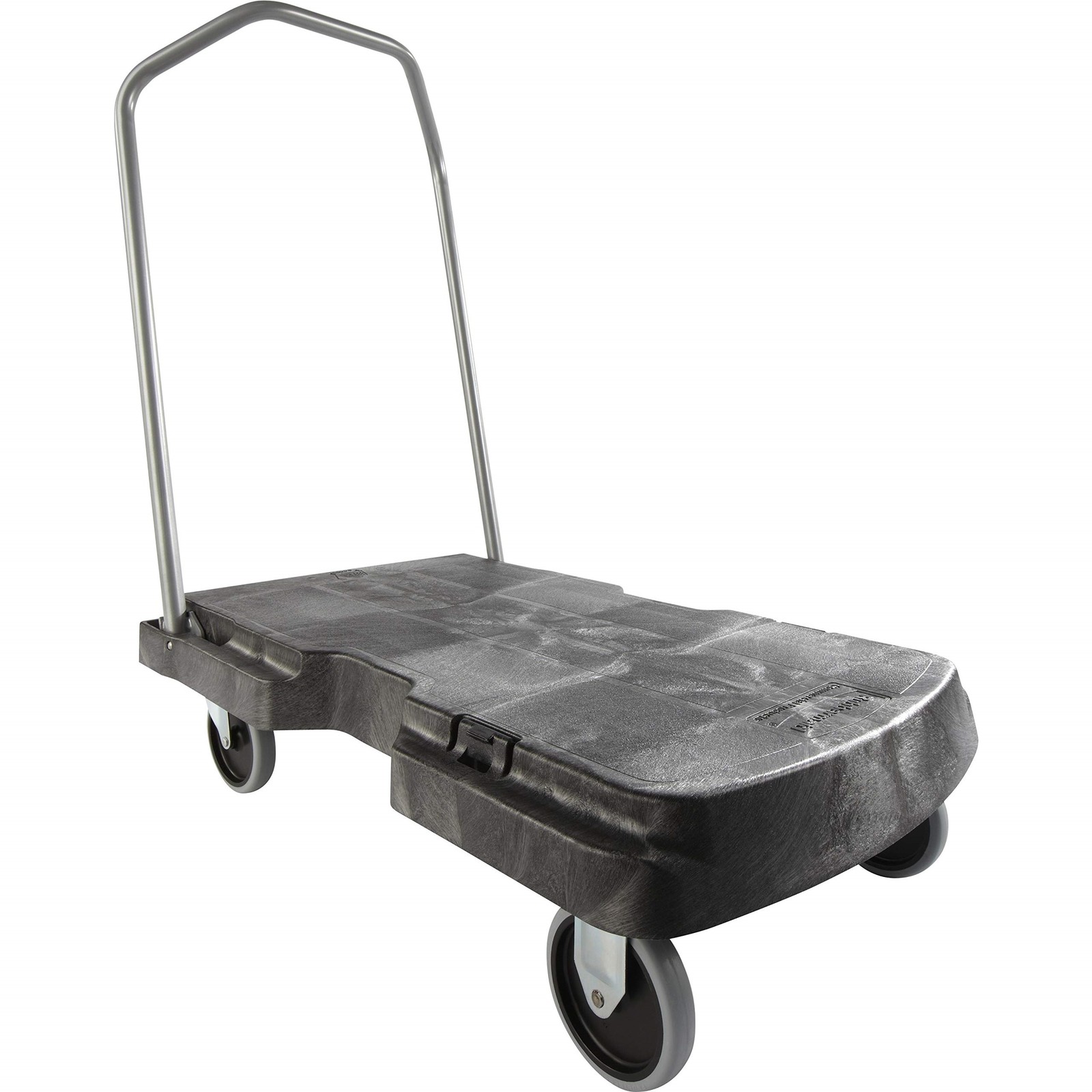 Rubbermaid Triple Trolley Platform Truck 500lb Capacity Black FG440100BLA