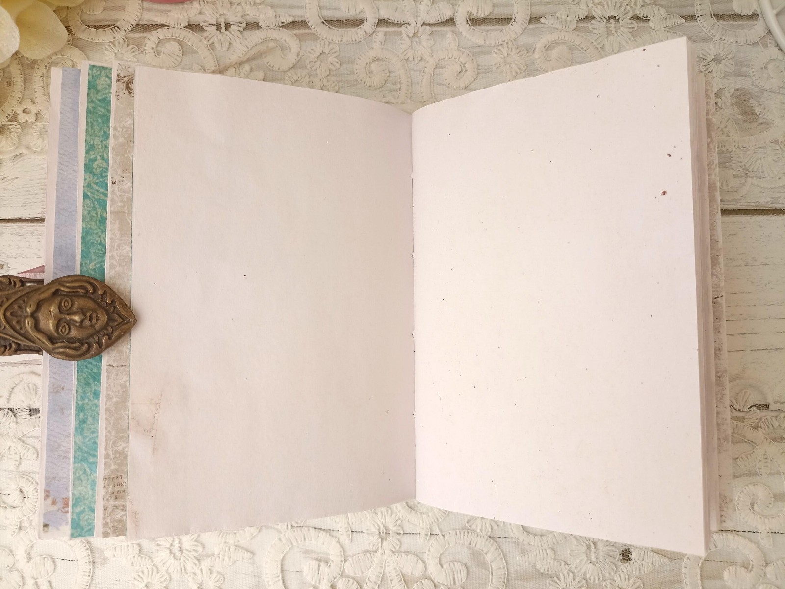 Junk journal handmade Alice in Wonderland Adventure notebook 6×5 in 200 pgs