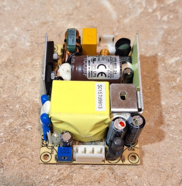 Mean Well Power Supply Module EPS-65S-24 AC DC Output 65W 24V 2.71A Open Frame