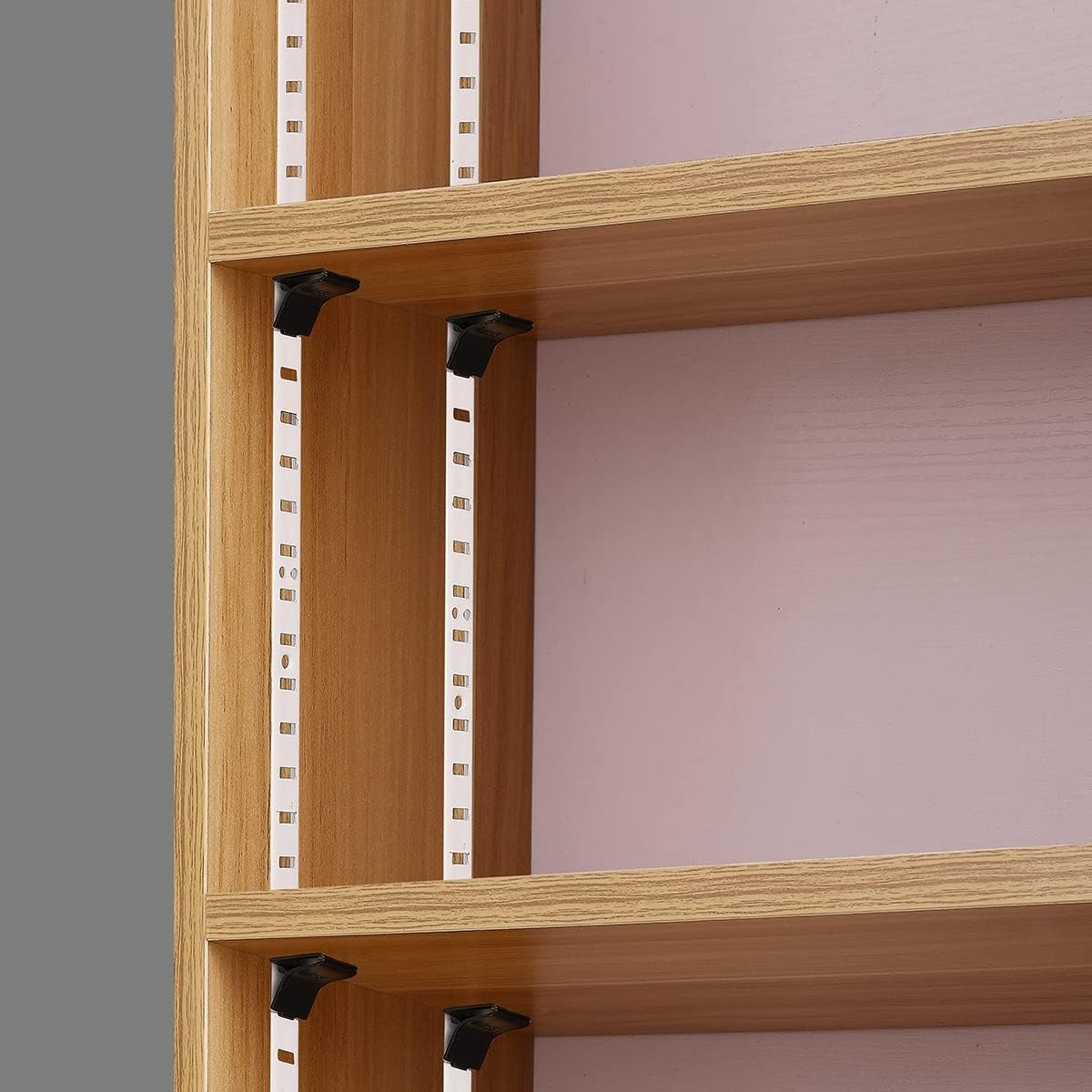 Shelf Clips 28 PCS Adjustable Brackets 255 Standard, Heavy Duty Metal Cabinet